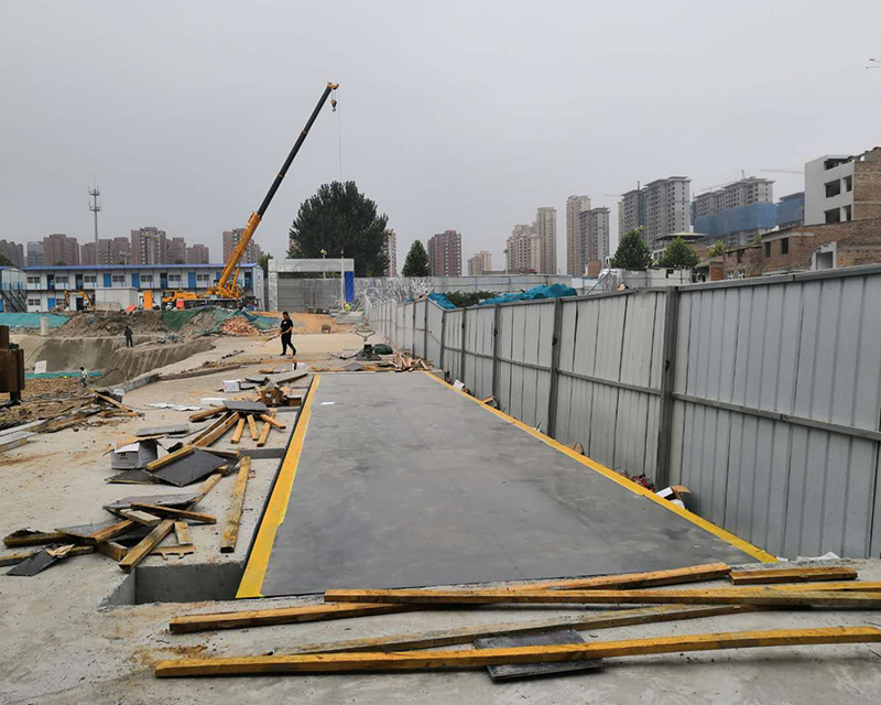 洛陽中建七局項(xiàng)目3/16米120噸地磅