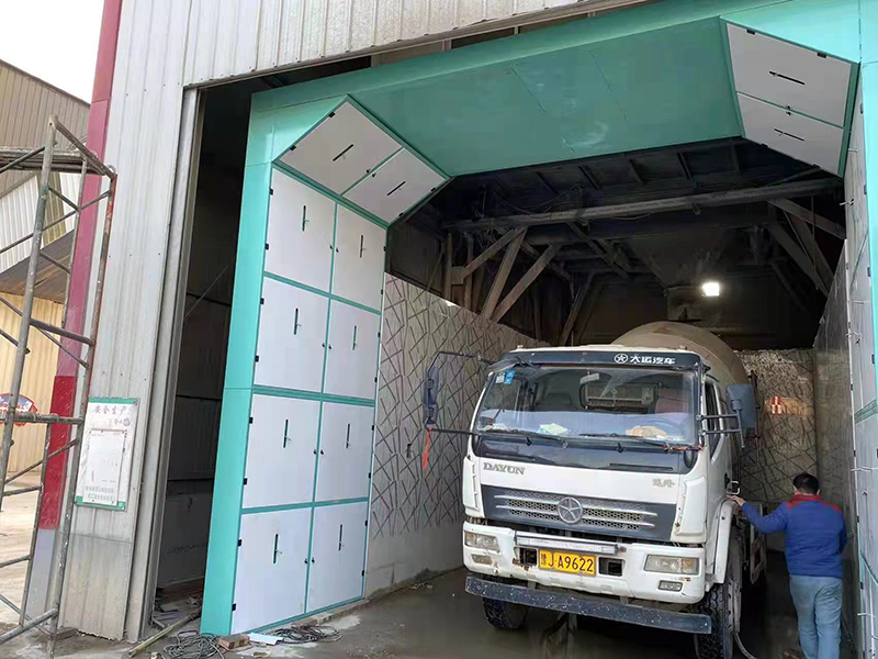 攪拌站龍門洗車機,安陽卸料口龍門洗車機